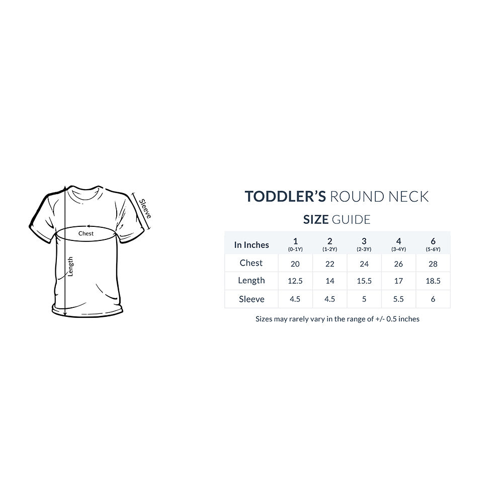 Toddler Half Sleeve Round Neck T-Shirt