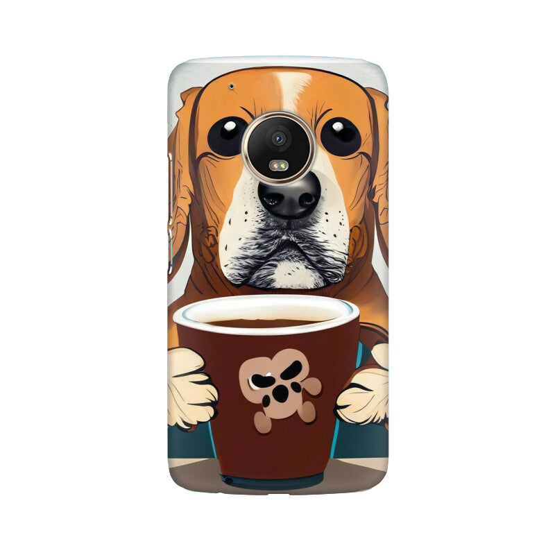 Dog with Coffee phone case