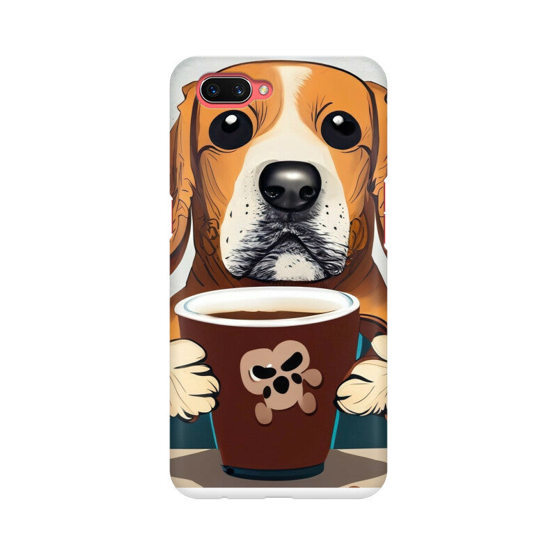 Dog with Coffee phone case