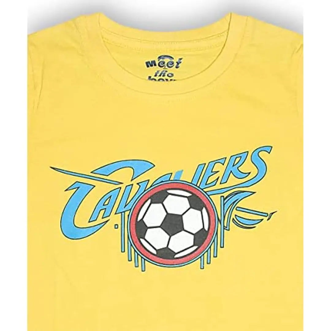 Kothari Kids Boys Tshirt Cotton Round Neck Printed in Chest Halfsleeve t-Shirts