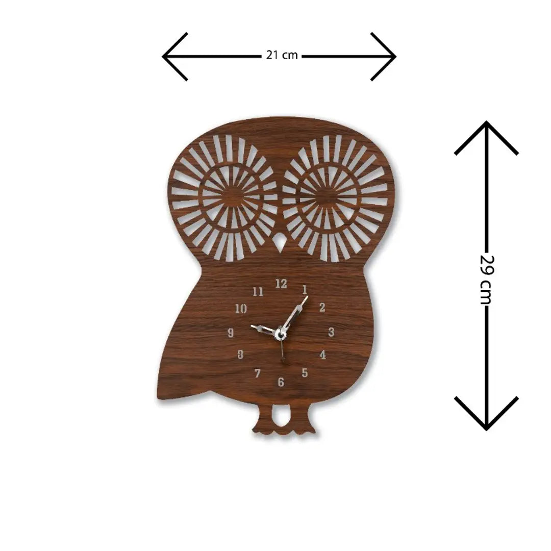 Home Deocore Wall Clock Frame Kids Room | Bedroom Stylish Big Size Wall Watch for Office | Hall and Home Deocore Antique Design | Brown Pack of 1 (Clock 20, 21X29cm)
