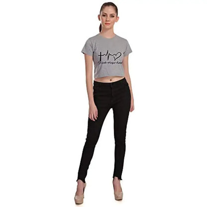 Faith Hope Love Quotes - Printed Crop Top for Women