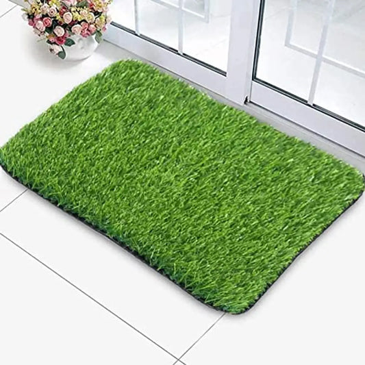 MORADO Artificial Grass Mat for Balcony, Runner, Natural Green (16?24 Inches, Pack of 1 Piece)